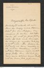 Nachlass Franz Steindachner, Brief von Grigore Antipa an Franz Steindachner (26.09.1904), Inv.Nr. 13.03, Seite 1